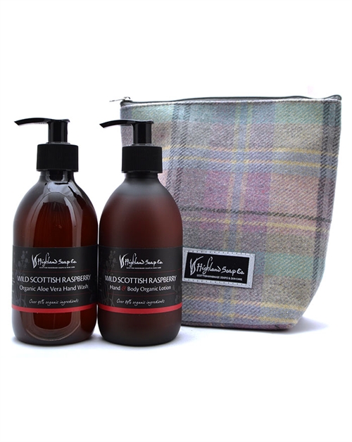 Highland Soap Co Wild Scottish Raspberry Handmade Hand Care Gift Set