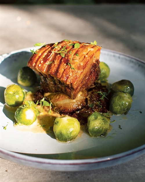 Pork roast with apple - onion and whisky sauce - Food with alcohol by Jan Ohrt - Auchroisk