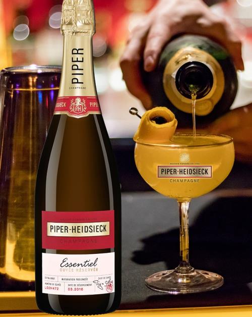 The exclusive version of the French 75 cocktail with Piper-Heidsieck Champagne