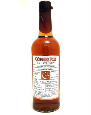 Copper Fox Rye Small Batch American Whiskey 45% ABV