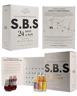 24 Days of Rum SBS Edition - Rum Advent Calendar filled with 24 x 2cl 