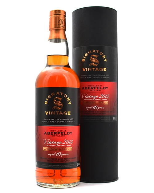 Aberfeldy 2013/2024 Signatory Vintage 10 years old Highland Single Malt Scotch Whisky 70 cl 48.2%