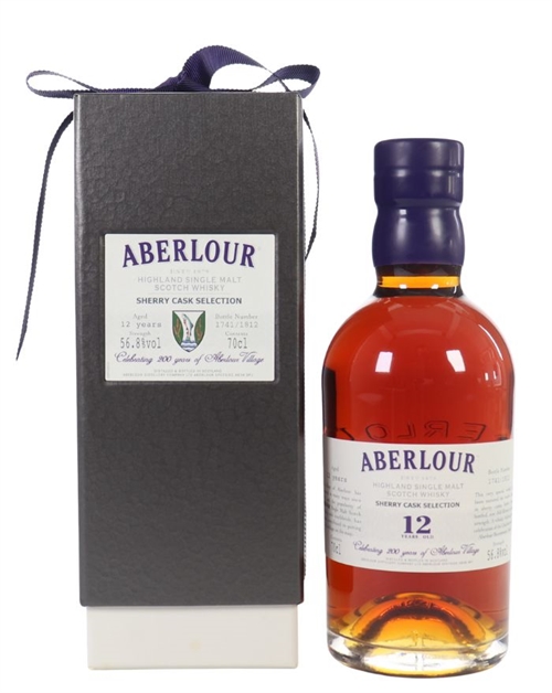 Aberlour 12 Years 200 Years Of Aberlour Village Sherry Cask Selection Single Speyside Malt Whisky 56.8%