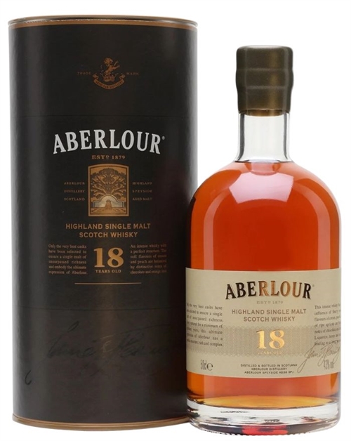 Aberlour 18 years old Single Speyside Malt Scotch Whisky 50 cl 43%