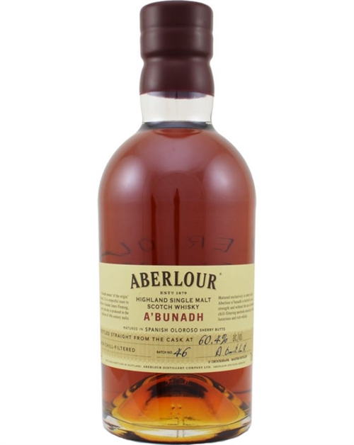 Aberlour a´bunadh Batch 46, Speyside Single Malt Scotch Whisky 70 cl 60,4%