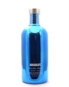 Absolut Original BLUE BOTTLE Limited Edition Premium Swedish Vodka 40%