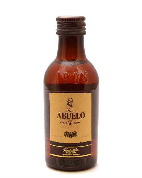 Abuelo Miniature Anejo 7 years old Reserva Superior Panama Rum 5 cl 40%
