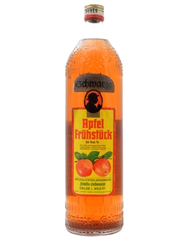 Schwarze Apfel Frühstück Apple Liqueur / Fruit schnaps 100 cl 25% Vintage Bottle #16