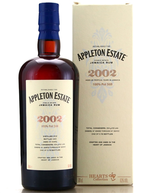 Appleton Estate Hearts Collection 2002 Velier Jamaica Rum 70 cl 63%