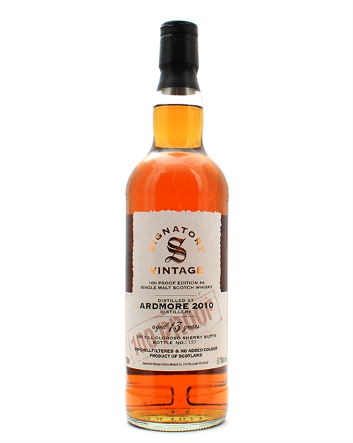 Ardmore 2010/2023 Signatory Vintage 13 years old 100 Proof Edition #4 Single Malt Scotch Whisky 70 cl 57.1%
