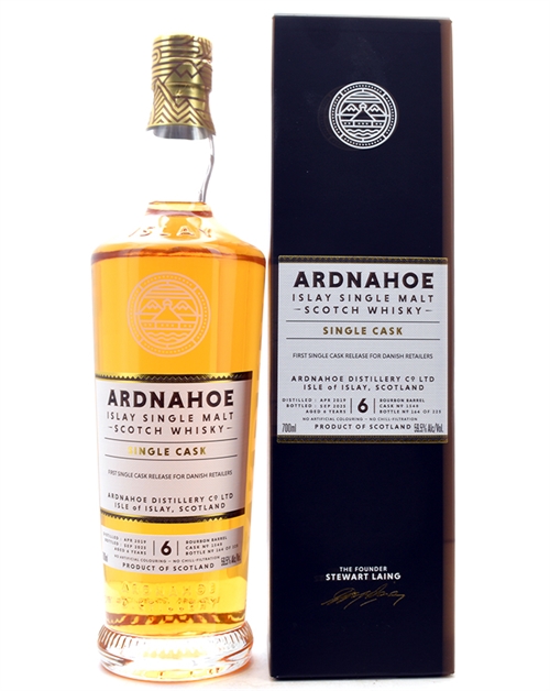 Ardnahoe Single Cask for Danish Retailers 2025 Single Islay Malt Whisky 59,5%