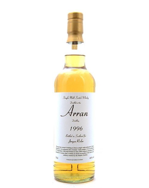 Arran 1996/2009 Private Owners Bottling 12 years Single Malt Scotch Whisky 46%.