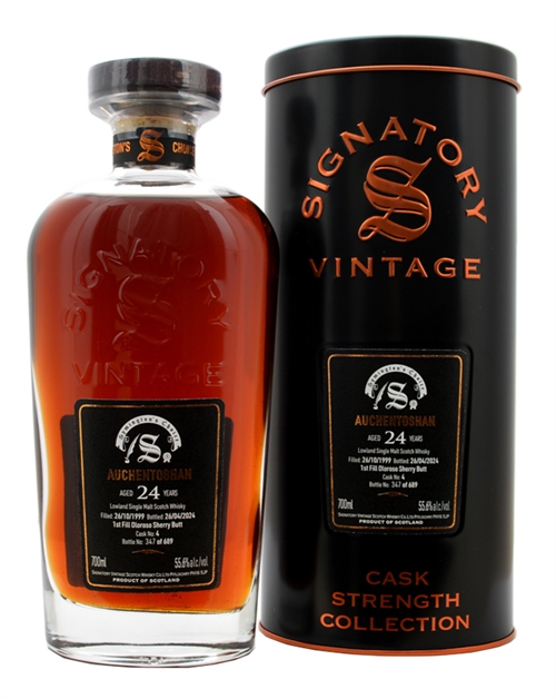 Auchentoshan 1999/2024 Signatory 24 year old Symingtons Choice Lowland Single Malt Scotch Whisky 55,6%