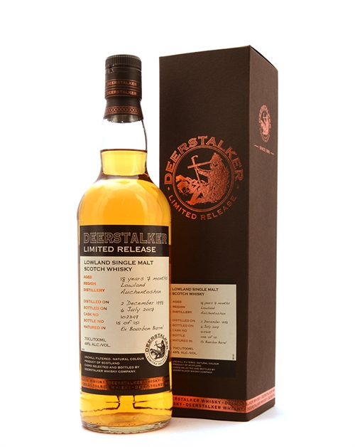 Auchentoshan 1998/2017 Deerstalker 18 years Lowland Single Malt Scotch Whisky 70 cl 48% Lowland Single Malt Scotch Whisky 70 cl