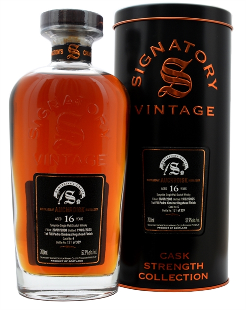 Auchroisk 2008/2025 Signatory 16 Year Symingtons Choice Speyside Single Malt Scotch Whisky 57.9%