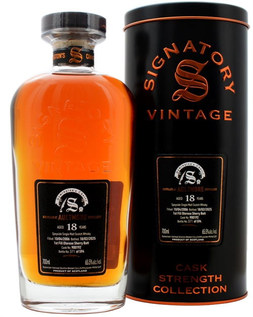 Aultmore 2006/2025 Signatory 18 Year Symingtons Choice Speyside Single Malt Scotch Whisky 65.5%