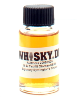 Sample 3 cl Aultmore 2006/2025 Signatory 18 year Symingtons Choice Speyside Single Malt Scotch Whisky 65,5%