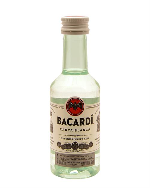 Bacardi Miniature Carta Blanca Puerto Rico Rum 5 cl 37.5%