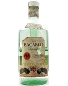 Bacardi Superior Silver Label Half Gallon 189 CL Duty Free 1970erne Vintage Bottle 2 Rum 40%