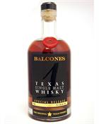 Balcones 1 Texas Single Malt Whiskey 52.2%.