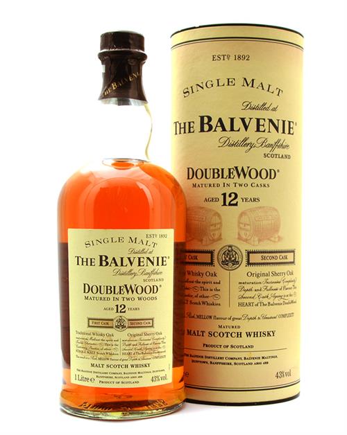 Balvenie 12 years Doublewood Old Version Single Malt Scotch Whisky 100 cl 43