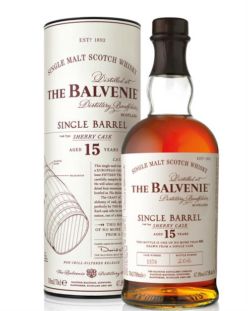 Balvenie 15 years Sherry Single Barrel Speyside Malt Whisky 47,8% Malt Whisky