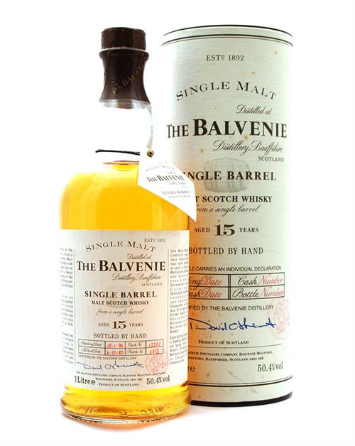 Balvenie 15 years old Single Barrel 1980/1996 Cask No 13282 Single Malt Scotch Whisky 100 cl 50,4%