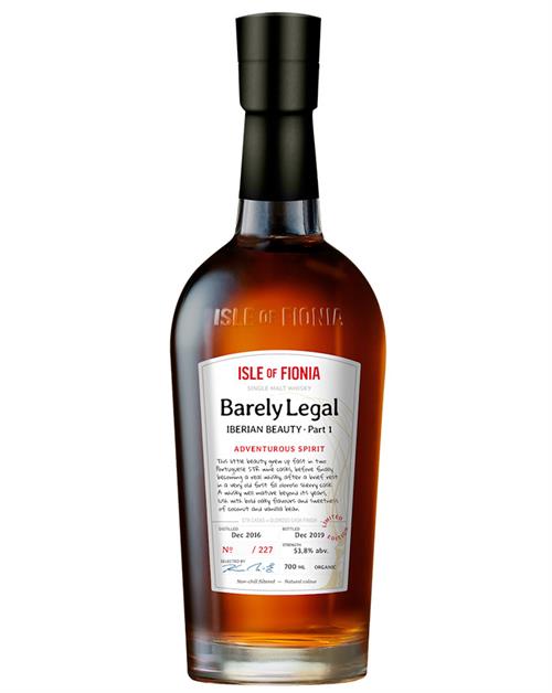 Barely Legal Adventurous Spirit Nyborg Distilery Organic Single Malt Danish Whisky 53,8%.