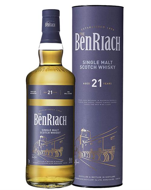 BenRiach 21 years Four Cask Maturation Single Highland Malt Whisky 70 cl 46%
