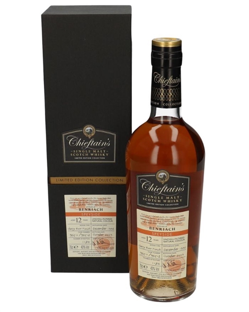 Benriach 1996/2009 Chieftains 12 Years Sherry Butt Finish Single Speyside Malt Whisky 43%