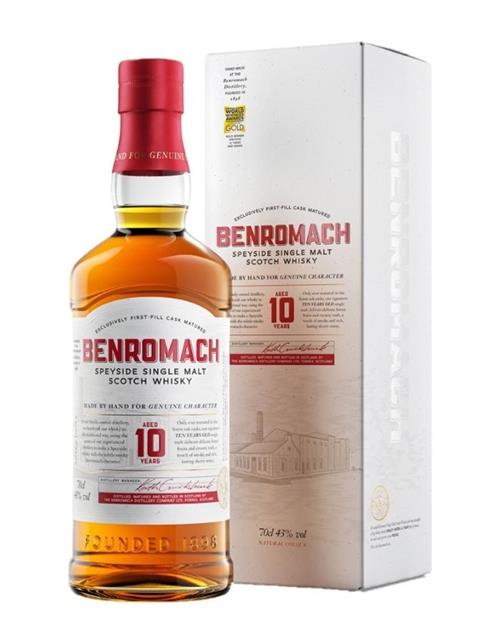 Benromach 10 years Single Speyside Malt Whisky 70 cl 43% 43