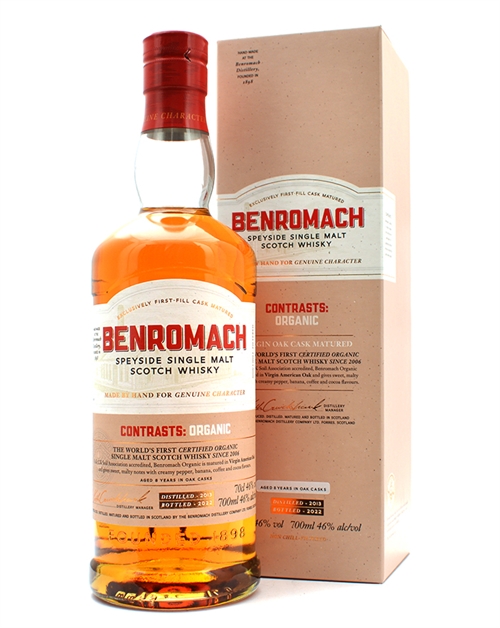 Benromach Contrasts Organic 2013/2022 Speyside Single Malt Scotch Whisky 70 cl 46%