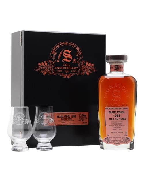 Blair Athol 1988/2018 Signatory 30th Anniversary 30 years Single Highland Malt Whisky 70 cl 54,7%