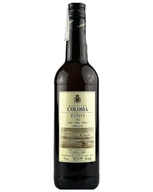 Bottle of Fino sherry from Bodegas Gutierrez Colosia