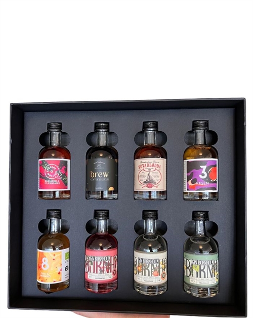 Bornholm Spirits Miniature Giftbox Danish Organic 8x5 cl 18-40%