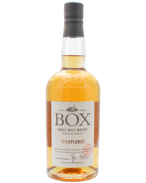 Box Whisky The Explorer 2015 Box Destilleri Swedish Single Malt Whisky 50 cl 48,3%