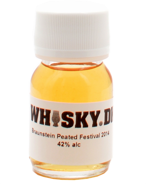 Sample 3 cl Braunstein Peated Festival 2014 Danish Single Malt Whisky 42%