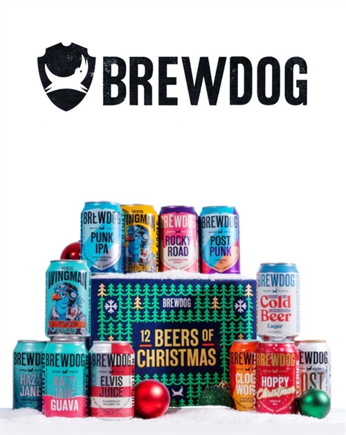 Brewdog Craft calender 2024 with 12 craftbeers x 330 ml 4,3% to 7,2%