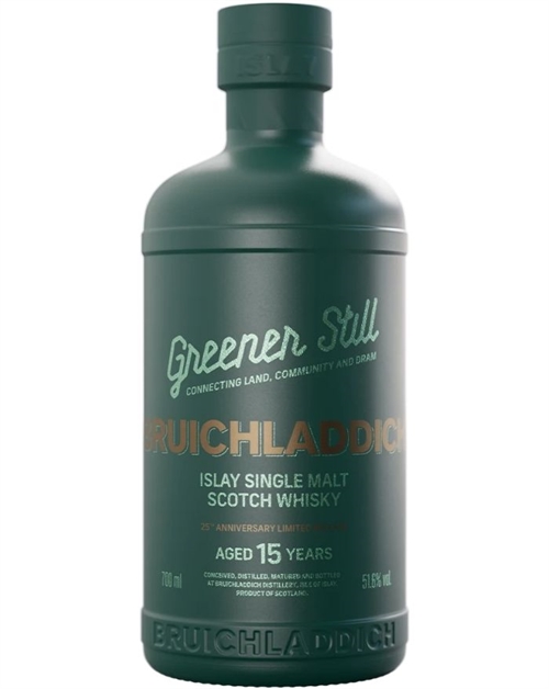 Bruichladdich Greener Still 25th Anniversary 15 year old Limited Edition Single Islay Malt Whisky 70 cl 51,6%
