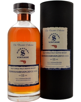 Bunnahabhain 2013 Staoisha 11 Year Old Signatory Vintage Oloroso Sherry Butt Single Islay Malt Whisky 46%