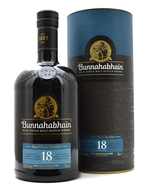 Bunnahabhain 18 years old Islay Single Malt Scotch Whisky 70 cl 46.3%