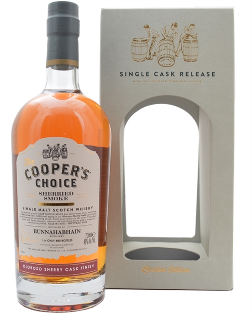 Bunnahabhain Sherried Smoke Coopers Choice Islay Single Malt Scotch Whisky 46%
