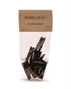 ByBillund black clamps 3,5 cm 10 pieces