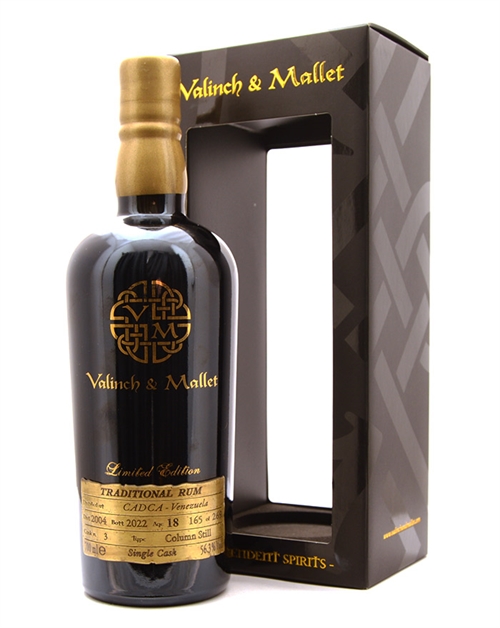 CADCA 2004/2022 Valinch & Mallet 18 years old Venezuela Rum 70 cl 56.3%