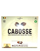 Cabosse Dark Chocolate with cocoa fruit filling 120g.