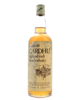 Cardhu 12 years old Tall Bottle Old Version Highland Malt Scotch Whisky 75 cl 43%
