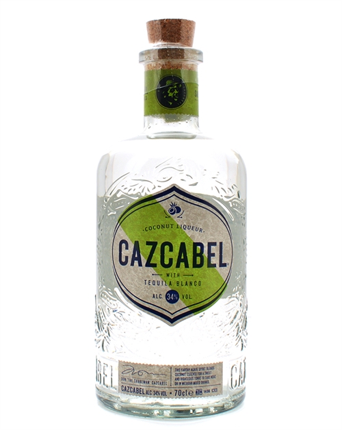 Cazcabel Coconut Liqueur w. Blanco Tequila 70 cl 34%