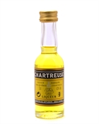 Chartreuse Miniature Yellow Jaune French Liqueur 3 cl 43%