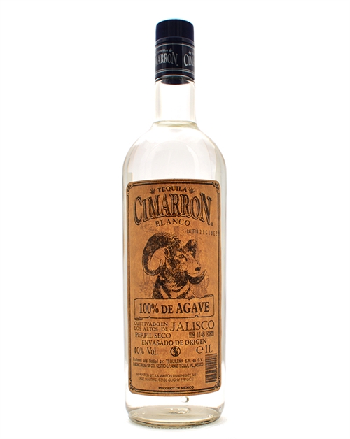 Cimarron Blanco Mexican Tequila 100 cl 40%