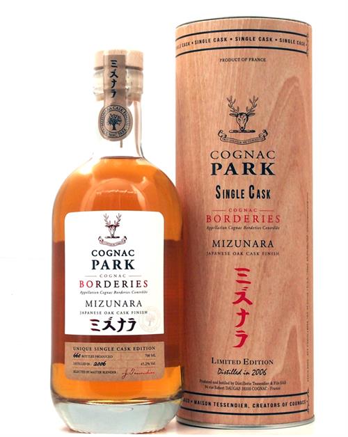 Cognac Park Single Cask Limited Edition 2006 Borderies Mizunara Japanese Oak Cask Finish 70 cl 45.2%